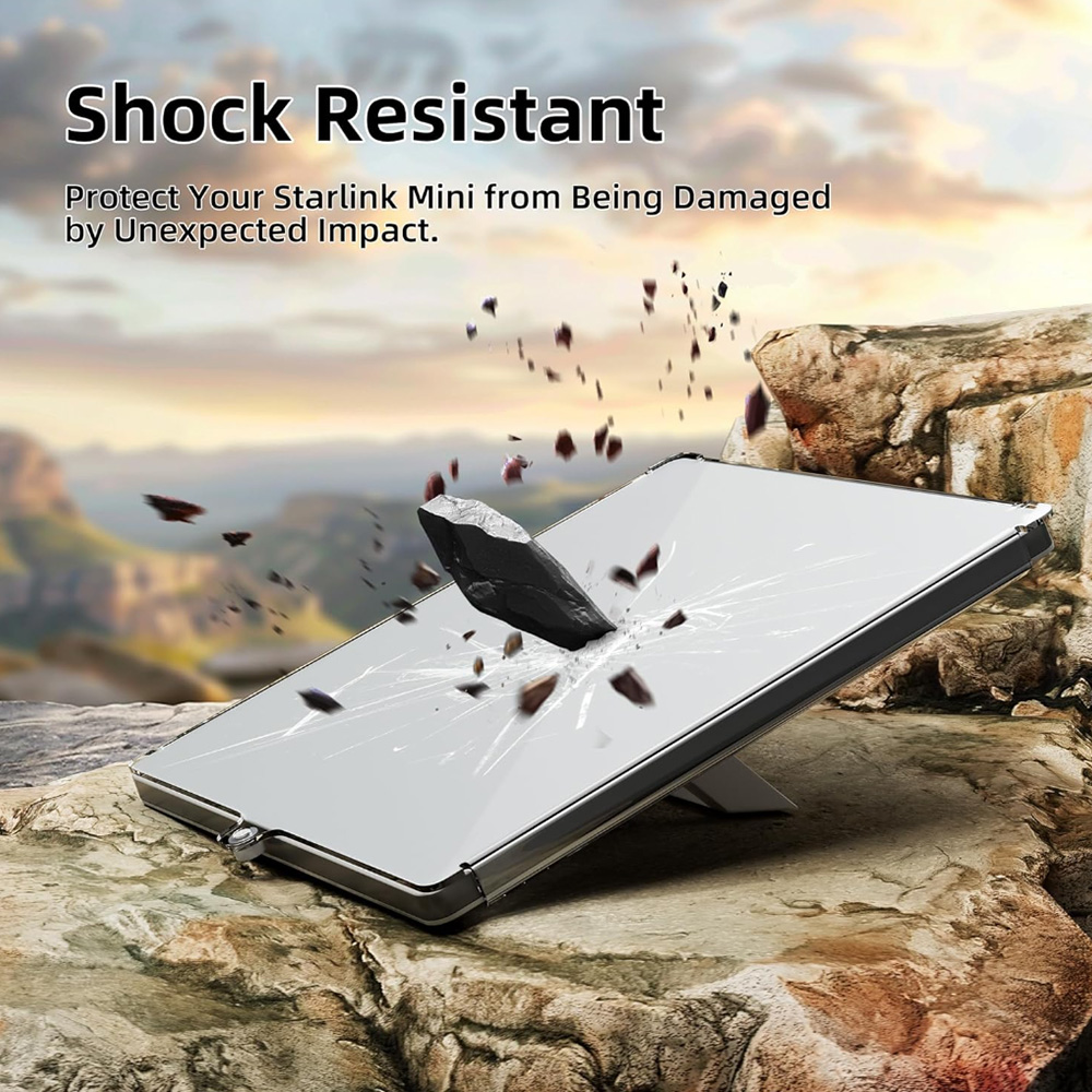 Durable PC Protective Case for Starlink Mini Dish 2 Durable PC Protective Case for Starlink Mini Dish - Image 2