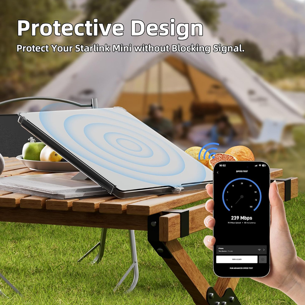 Durable PC Protective Case for Starlink Mini Dish 3 Durable PC Protective Case for Starlink Mini Dish - Image 3