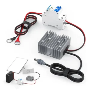 12V/24V to 57V Power Adapter with Switch for Starlink Gen 3 – Ring Terminal