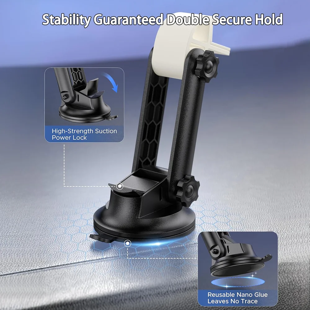 Angle-Adjustable Dashboard Suction Cup Mount for Starlink Mini 4 Angle-Adjustable Dashboard Suction Cup Mount for Starlink Mini - Image 4
