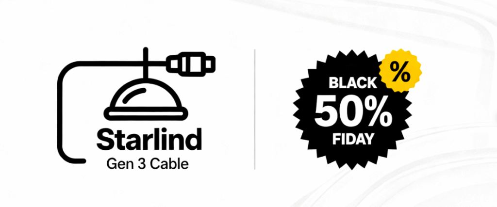 Starlink Gen 3 Cable
PARTS4STARLINK
Black Friday Deal