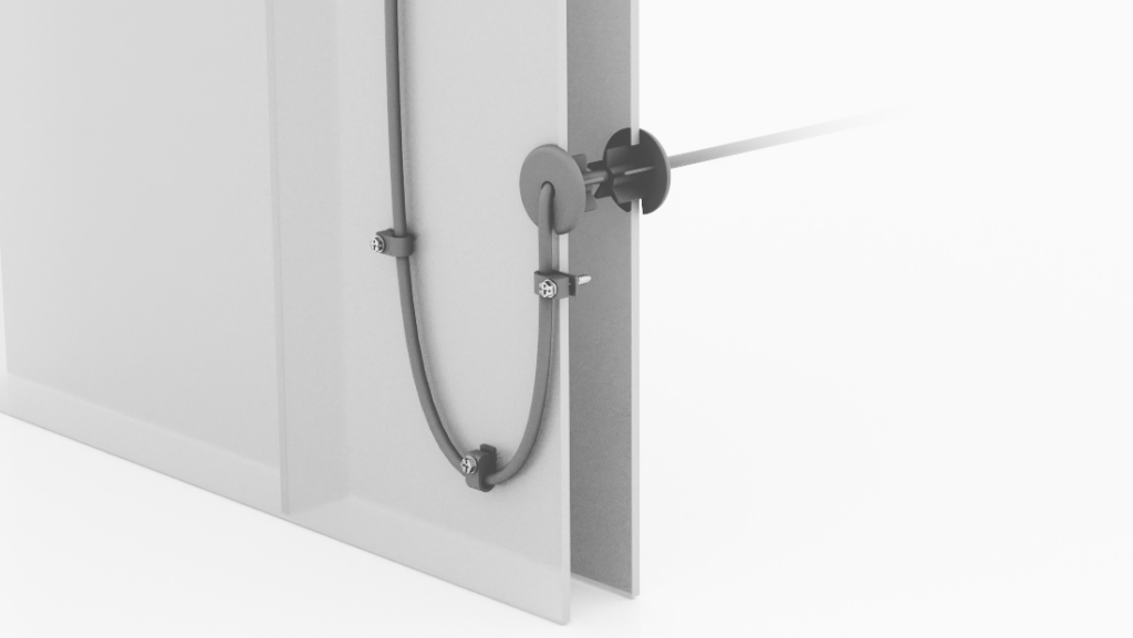 Starlink Parts Guide: What You Really Need for a Stable Setup 2 Starlink cable routing through an exterior wall with clips and seals for a cleaner installation
