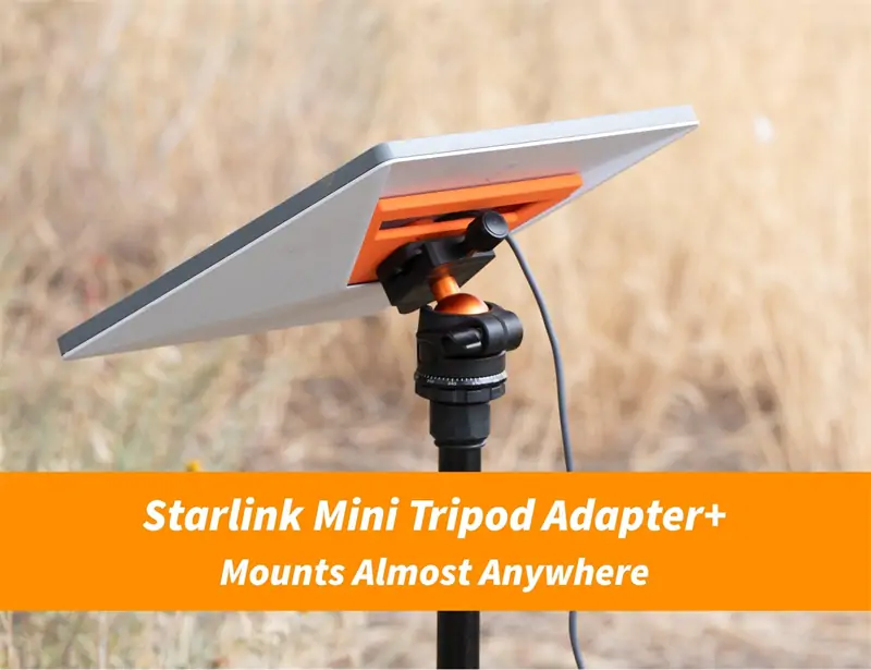 Starlink Mini tripod mount setup for better outdoor signal performance