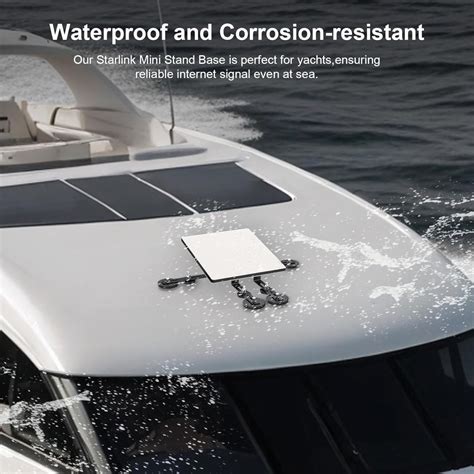Starlink Mini boat mount for marine internet connection
